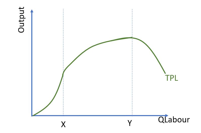Total Product of Labour Diagram